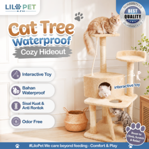 LILO WATERPOOF CAT TREE Full Set Cat Scratching Tree Cozy