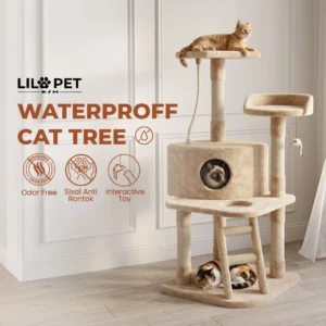 LILO WATERPOOF CAT TREE Full Set Cat Scratching Tree Cozy